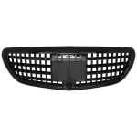 Grila Centrala compatibil cu Mercedes E-Class W213 S213 C238 A238 (2016-2019) Vertical Design Negru Lucios