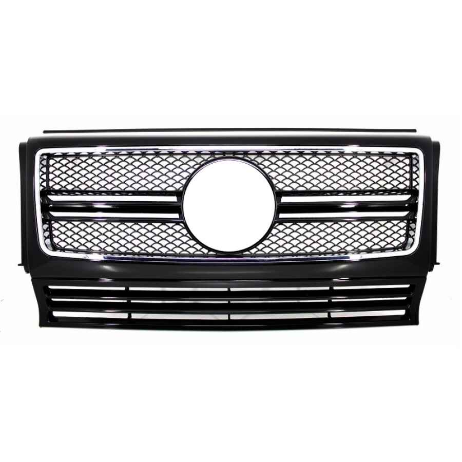 Grila Centrala compatibil cu Mercedes G-Class W463 (1990-2012) G65 Look Negru Lucios Edition