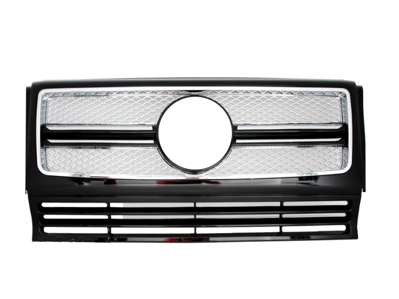 Grila Centrala compatibil cu Mercedes G-Class W463 (1990-2014) G65 Design Chrome Edition Grila Centrala compatibil cu Mercedes G-Class W463 (1990-2014) G65 Design Chrome Edition