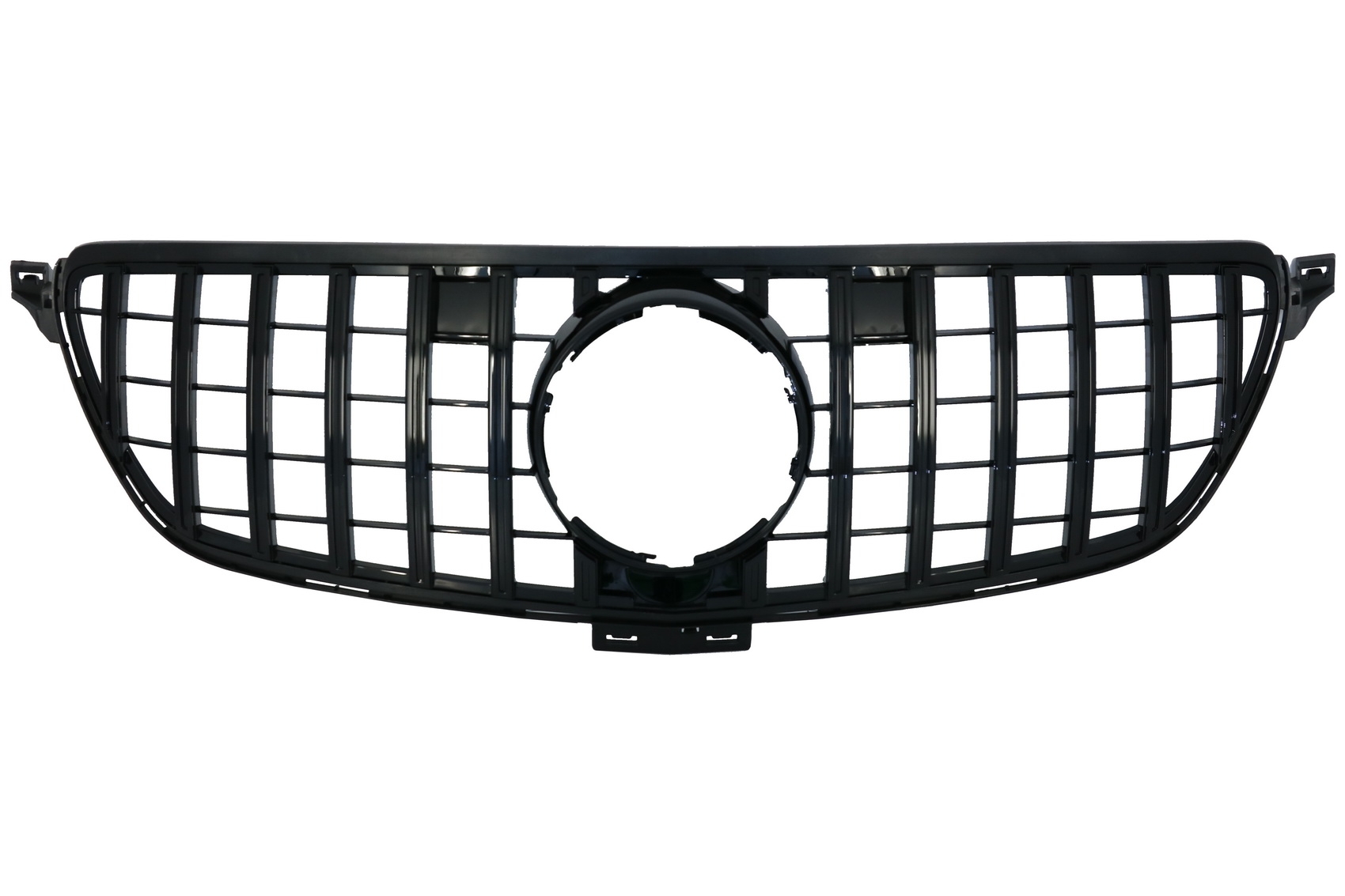 Grila Centrala compatibil cu Mercedes GLE Coupe C292 (2015-2018) GLE W166 SUV (2015-2018) GT-R Panamericana Design Black Grila Centrala compatibil cu Mercedes GLE Coupe C292 (2015-2018) GLE W166 SUV (2015-2018) GT-R Panamericana Design Black