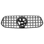 Grila Centrala compatibil cu Mercedes GLE SUV W167 V167 GLE Coupe C167 Sport Package (2019-Up) GTR Panamericana Design Negru si Crom