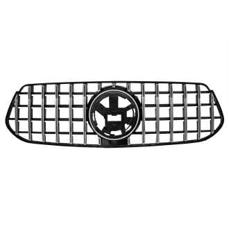 Grila Centrala compatibil cu Mercedes GLE SUV W167 V167 GLE Coupe C167 Sport Package (2019-Up) GTR Panamericana Design Negru si Crom