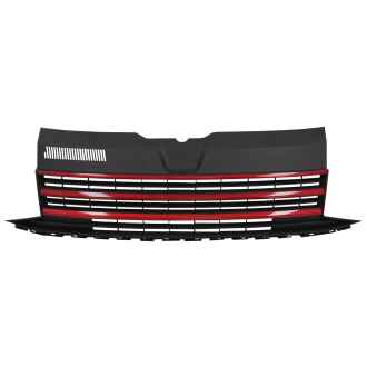 Grila Centrala fara emblema compatibil cu VW T6 Bus Transporter (04.2015-2019) Negru Rosu