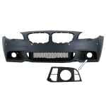 Grila Laterala Ornament Proiectoare PARTEA STANGA BMW Seria 5 F10 F11 LCI (2014-2017) compatibil cu bara fata M-Technik LCI Design