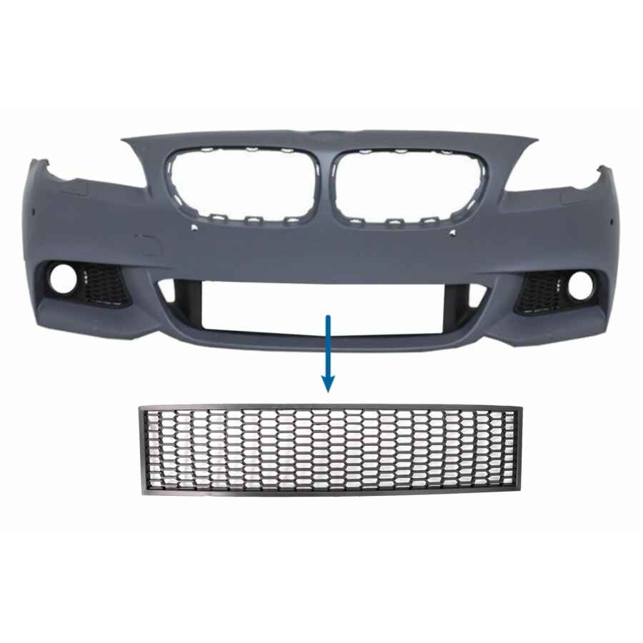 Grila central inferioara compatibila cu BMW Seria 5 F10 F11 M-Tech (2009-2017)