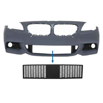 Grila central inferioara compatibila cu BMW Seria 5 F10 F11 M-Tech (2009-2017) cu distronic