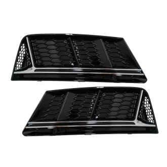 Grile Laterale compatibil cu Audi A4 B9 Sedan Avant (2016-2018) RS4 Design Crom