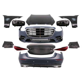 Kit Exterior Complet compatibil cu Mercedes S-Class W221 (2005-2013) Conversie Completa la W223 S450 Design