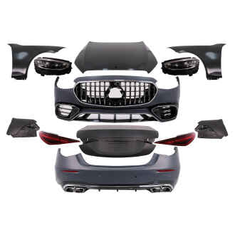 Kit Exterior Complet compatibil cu Mercedes S-Class W221 (2005-2013) Conversie Completa la W223 S63 Design