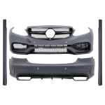 Kit Exterior compatibil cu Mercedes W212 E-Class Facelift (2013-2016) E63 Design Negru Lucios