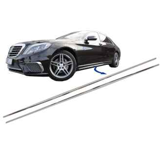 Ornamente Crom Praguri Laterale compatibil cu Mercedes S-Class W222 (2013-2020) S65 S63 Design