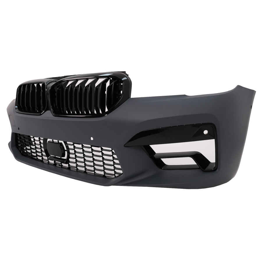 Pachet Exterior Complet compatibil cu BMW Seria 5 F10 2010 2017 Conversie la G30 LCI M5 Design 3 1