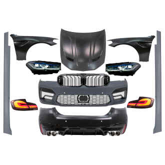 Pachet Exterior Complet compatibil cu BMW Seria 5 F10 (2010-2017) Conversie la G30 LCI M5 Design