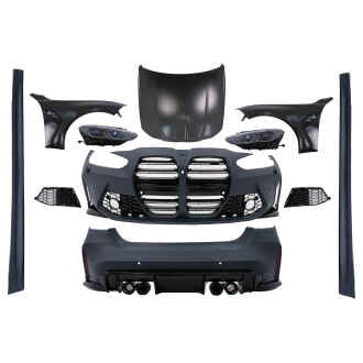 Pachet Exterior compatibil cu BMW Seria 3 F30 (2011-2019) Conversie la 2021+ G80 M Design