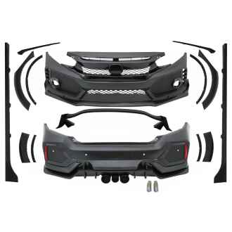Pachet Exterior compatibil cu Honda Civic MK10 FC FK Sedan (2016+) Type R Design