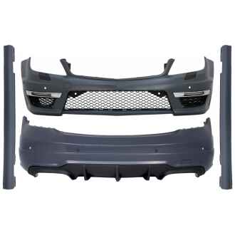 Pachet Exterior compatibil cu Mercedes C-Class W204 (2007-2015) Facelift C63 Design
