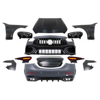 Pachet Exterior compatibil cu Mercedes C-Class W205 Sedan (2014-2018) Conversie la W206 C63 Design