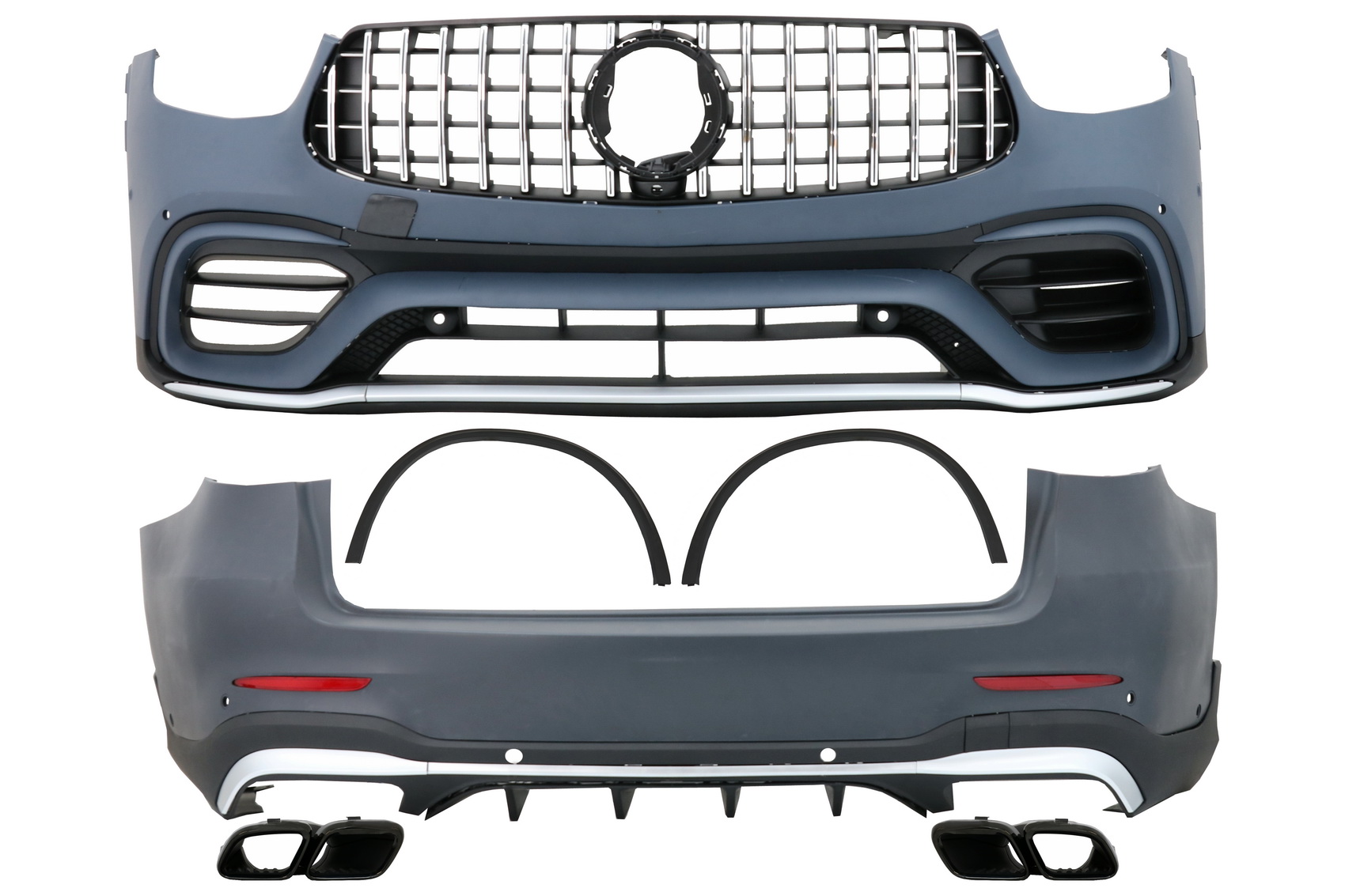 Pachet Exterior compatibil cu Mercedes GLC SUV X253 Facelift (2020-Up) GLC63 Design Pachet Exterior compatibil cu Mercedes GLC SUV X253 Facelift (2020-Up) GLC63 Design