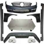 Pachet exterior Conversie Complet compatibil cu Mercedes W204 (2011-2014) Facelift C63 Design