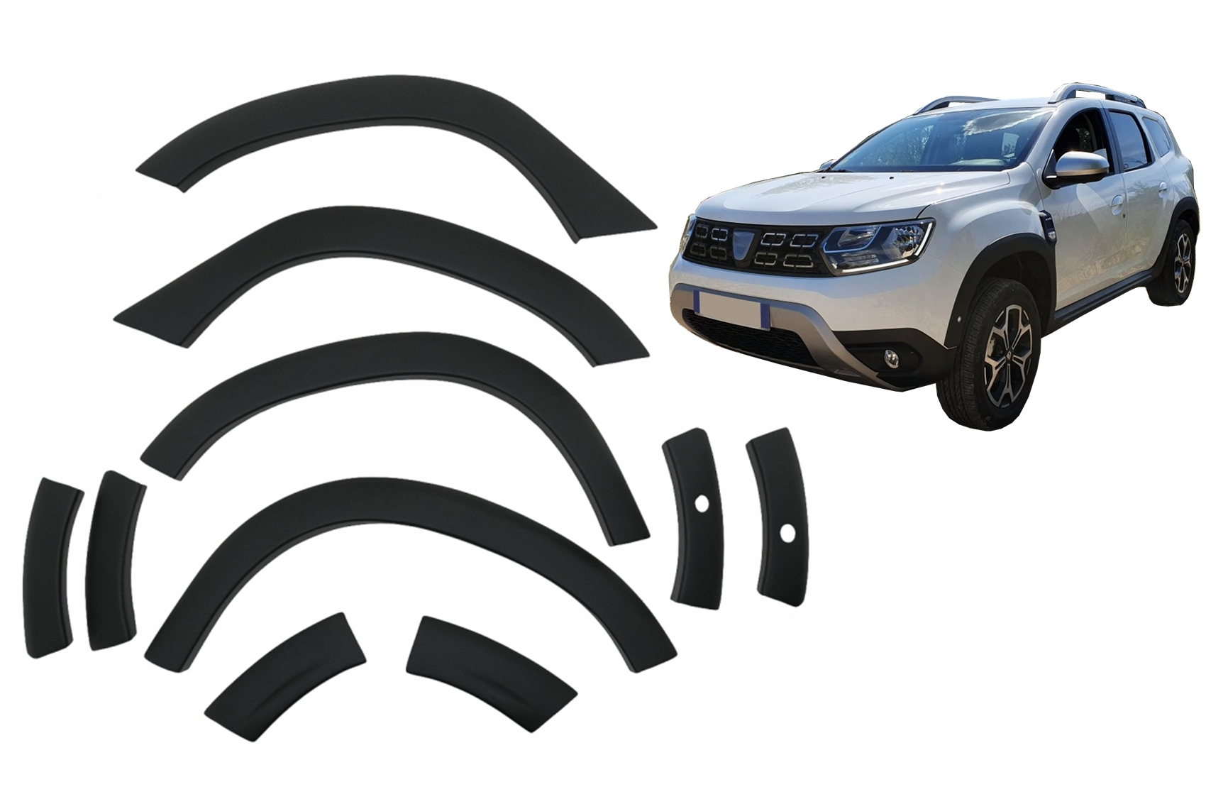 Prelungiri Aripi Extensii Aripi compatibil cu Dacia Duster II (2018-2021) Prelungiri Aripi Extensii Aripi compatibil cu Dacia Duster II (2018-2021)