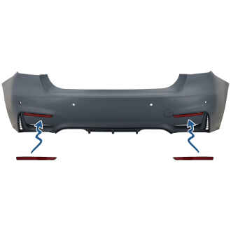 Reflectorizanti Catadioptru compatibil cu BMW Seria 3 F30 (2011-2019) doar Bara Spate M3 Design