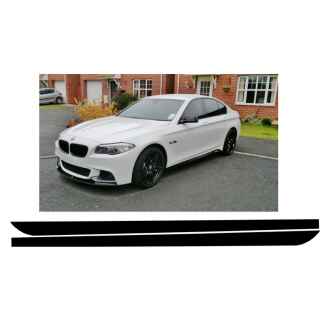 Stickere Laterale Negru Mat compatibil cu BMW Seria 5 F10 F11 (2011-up) M-Performance Design