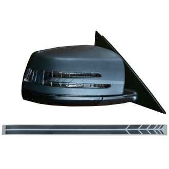 Stickere Oglinzi Laterale Gri Inchis compatibil cu MERCEDES Coupe C238 A B C E S Class CLA GLA CLS GLK W246 W204 W176 W117 W212 W207 W218 X156 X204 W221