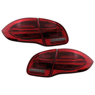 Stopuri LED compatibil cu Porsche Cayenne 958 E2 92A Prefacelift (2010-2015) Rosu