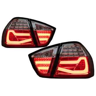 Stopuri compatibil cu BMW Seria 3 E90 Limuzina (03.2005-08.2008) Rosu LightBar F30 LCI Design