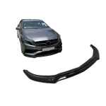 Lip Bara Fata compatibil cu Mercedes A-Class W176 AMG Facelift (2015-2018) Negru Lucios