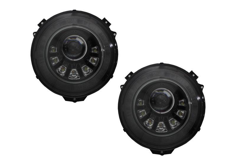 Faruri Bi-Xenon LED compatibil cu Mercedes G-Class W463 (2005-2017) M Square Look Faruri Bi-Xenon LED compatibil cu Mercedes G-Class W463 (2005-2017) M Square Look