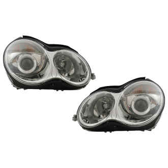 Faruri compatibil cu Mercedes C-Class W203 (07.2000-03.2004) Look Crom H7