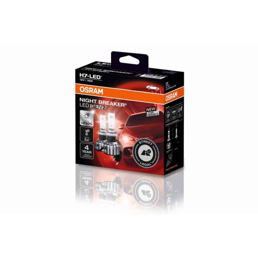 OSRAM NIGHT BREAKER H7 LED GEN2 64210DWNBG2 2HFB Set 2 Becuri Auto Moto Omologare RAR 3