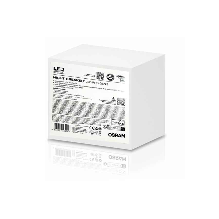 OSRAM NIGHT BREAKER H7 LED PRO GEN2 64210DWNBG2 Set 2 Becuri Auto Moto Omologare RAR 3