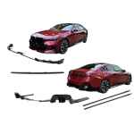 Pachet Exterior Aero compatibil cu BMW Seria 5 G60 M-Tech (2023-) Black Knight Design Negru Lucios