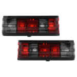 Stopuri compatibil cu Mercedes W201 190 (1982-1993) Rosu Fumuriu