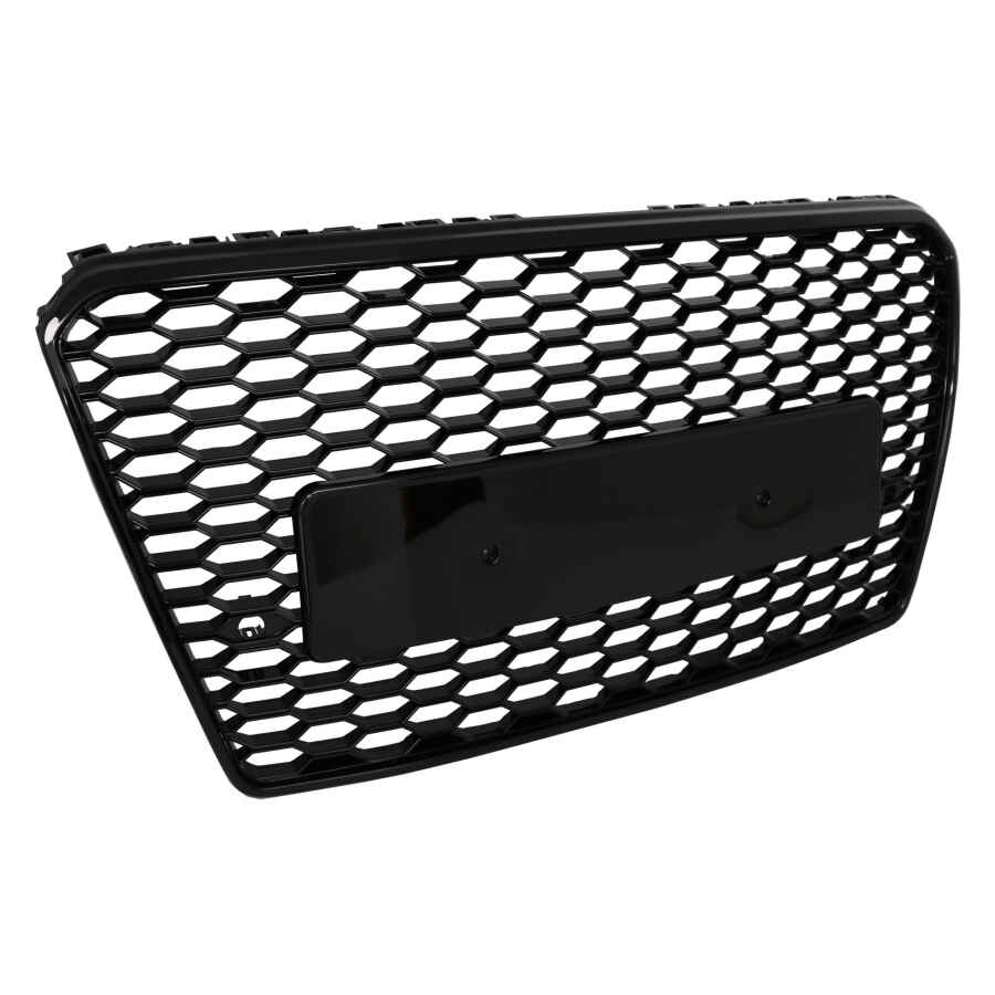 Grila Bara Fata compatibil cu Audi A7 4G Pre Facelift 2010 2014 RS7 Design Negru Lucios 1