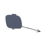 Capac Carlig de Tractare compatibil cu VW Golf VI 6 (2008-2013) doar Bara Fata R20 Design