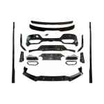 Pachet Exterior Aero compatibil cu BMW X5 G05 (2018-2022) M-Tech Black Knight Design Negru Lucios