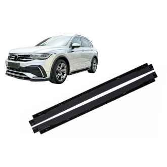 Extensii Praguri Laterale compatibil cu VW Tiguan II Mk2 R/R Line Facelift (2020-2024) Negru