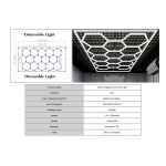 Sistem de Iluminare Plafon Hexagon / HoneyComb 3
