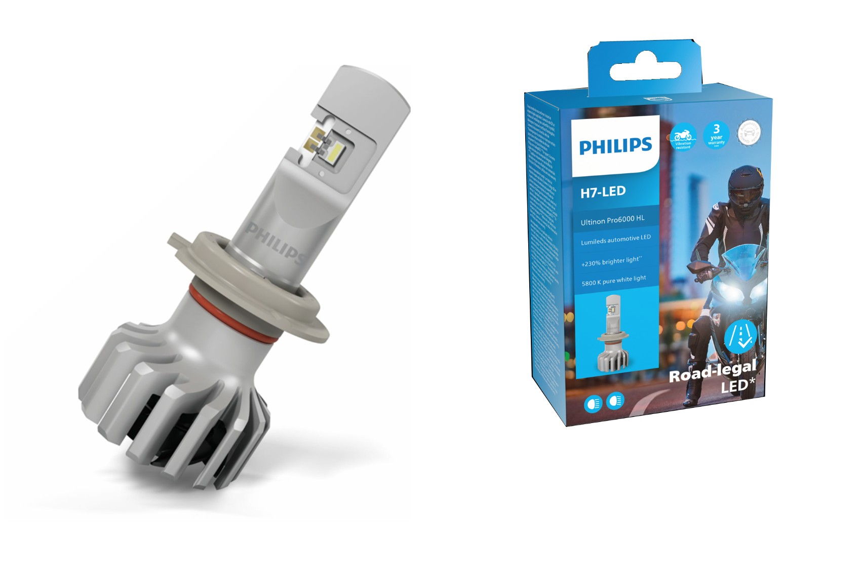 Bec H7 12V 20W PX26d Ultinon Pro6000 LED 5800K 1 piesa Bec H7 12V 20W PX26d Ultinon Pro6000 LED 5800K 1 piesa