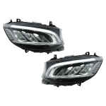 Faruri Full LED compatibil cu Mercedes Sprinter W907 Halogen (2019-2023) Negru