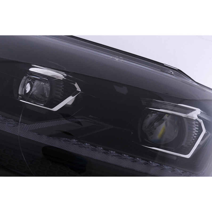 Faruri Full LED compatibil cu VW Transporter Caravelle Multivan T5 Facelift 2010 2015 Negru 3