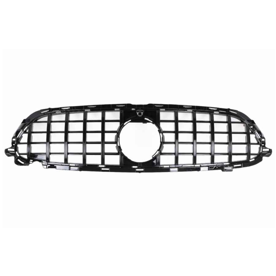 Grila Centrala compatibil cu Mercedes E-Class Facelift W213 S213 C238 A238 Sport Line (2020-2023) GT-R Panamericana Design Negru