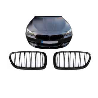 Grile Centrale compatibil cu BMW Seria 5 F10 F11 Limuzina Touring (2010-2017) Negru Lucios M Design