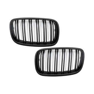 Grile Centrale compatibil cu BMW X5 E70 X6 E71 (2007-2014) Negru Lucios M Design