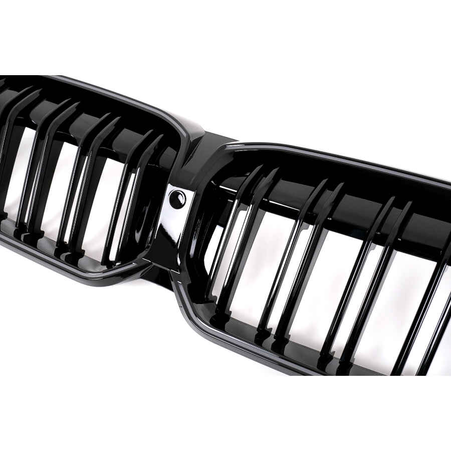 Grile Centrale cu LED compatibil cu BMW 3 Series G20 Sedan G21 Touring 2019 2022 Negru Lucios luminate 3