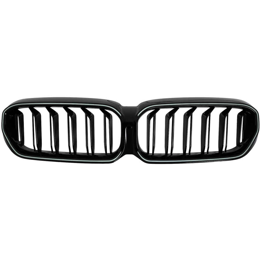 Grile Centrale cu LED compatibil cu BMW Seria 5 G30 G31 LCI (07.2020-2023) Negru Lucios