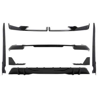 Pachet Exterior Aero compatibil cu BMW X5 G05 LCI M-Tech (2023-) Black Knight Design Negru Lucios